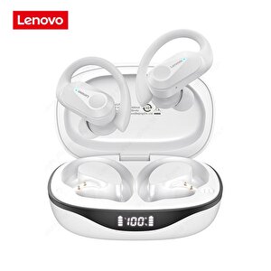 Lenovo Thinkplus Lp75 Kablosuz Şarj Göstergeli Sporcu Bluetooth Kulaklık Beyaz