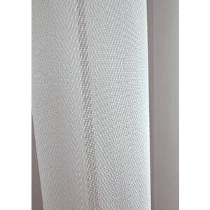 Krep Bambu Balıksırtı Tül Ekstra Gramajlı Dökümlü 1x3 Sık Pile - Kırışmaz Ütü Gerektirmez 550x200 cm