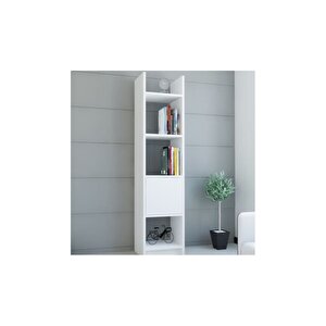 Kitaplık Elips 103 Tekli Beyaz