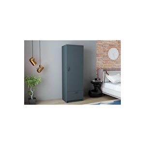 Gardırop Sunay Tek Kapak Antrasit