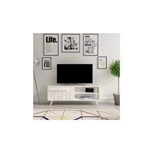 Tv Ünitesi İtalya Beyaz 120 Cm