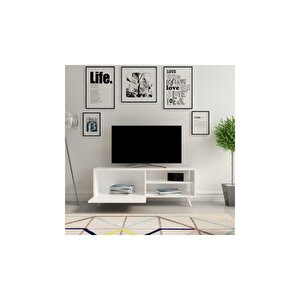 Tv Ünitesi İtalya Beyaz 120 Cm