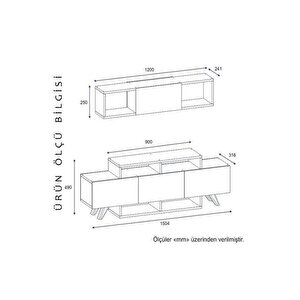 Tv Ünitesi Arzu Ceviz 150 Cm
