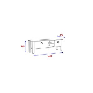 Tv Sehpası Rüya Beyaz 140 Cm