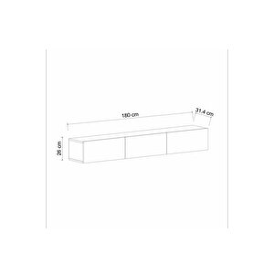 Tv Sehpası Tunus Ceviz 180 Cm