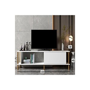 Tv Sehpası Rosso Beyaz 150 Cm