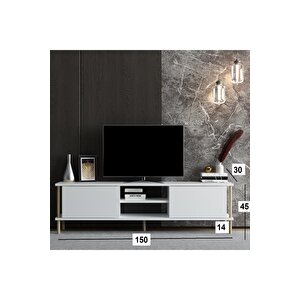 Tv Sehpası Afra Beyaz 150 Cm