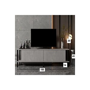 Tv Sehpası Agora Retro Gümüş 150 Cm