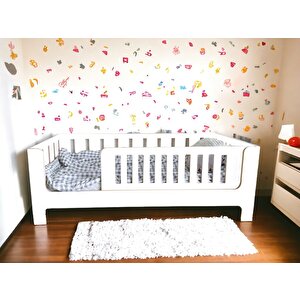 Zambak Beyaz Montessori Yatak Çocuk Ve Bebek Karyola 90x200 cm