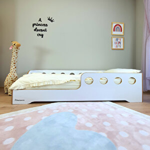 Montessori Yatak Çocuk Bebek Genç Odası Karyolası 120x200 cm