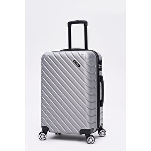 Orta Boy Valiz Gri Pro Abs 1001