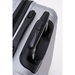 Orta Boy Valiz Gri Pro Abs 1001