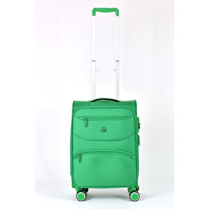 United Colors Of Benetton Ultra Light Kumaş 2'li Valiz Seti Orta Boy - Kabin Boy Yeşil Bnt2400