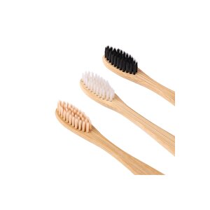 Vegan Bambu Diş Fırçası %100 Bioçözünür Naturel Sap Doğal Ürünler 5 Ad