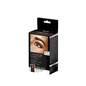 Neva Eyebrow Tint Kaş Boyası Seti 3.0 Doğal Kahve %100 Vegan