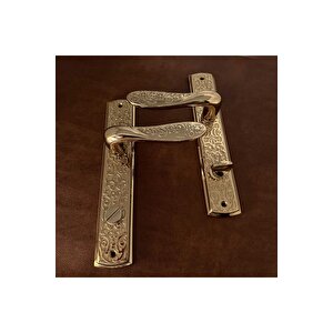Özen Handles İmza Titanyum Zk19 Zamak Aynalı Wc Banyo Kapı Kolu Sağ Basar 1 Takım Sağ