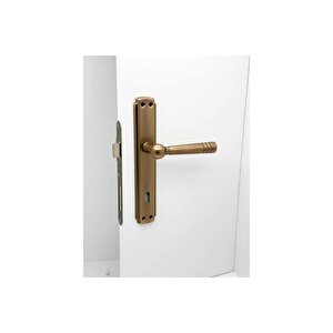 Osmanlı Handles Lüx Antik Sarı Aynalı Oda İç Kapı Kolu 3 Takım