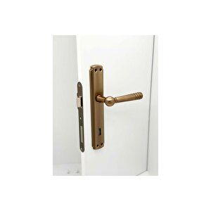 Osmanlı Handles Lüx Antik Sarı Aynalı Oda İç Kapı Kolu 1 Takım