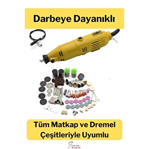 Hobi Gravür Dremel Taşlama Ucu Mini Metal Ahşap Oyma Seti Parlatma Çapak Alma 105 Parça Kalıpçı Seti