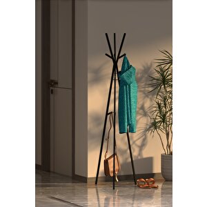Zambak Askı ,3 Ayaklı Askı , Portmanto Askılık Siyah 2046s