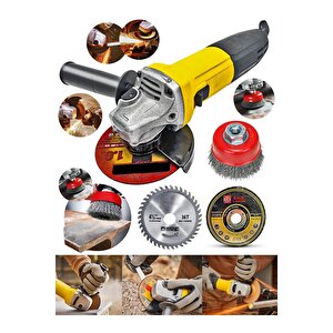 Full Set Metal Şanzuman Bakır Sargılı Bhd Avuç Içi Taşlama Demir Metal Kesme Makinesi Sprel 115 Mm