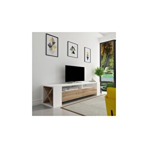 Tv Ünitesi Sasa Bc203 Beyaz Ceviz