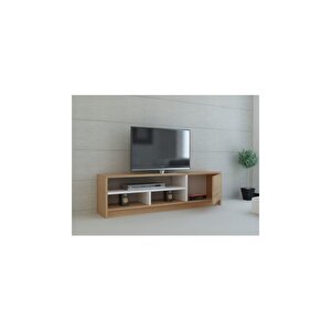 Tv Ünitesi Elips 101 Beyaz Teak 120 Cm