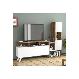 Tv Ünitesi Turra Beyaz Ceviz 177 Cm