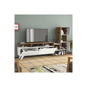 Tv Ünitesi Turra Beyaz Ceviz 177 Cm