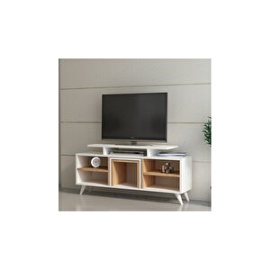 Tv Ünitesi Kervan Beyaz Teak