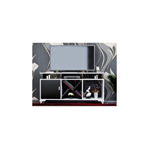 Tv Ünitesi Kamer Tasarım Beyaz Siyah