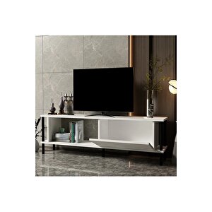 Tv Sehpası Rosso Beyaz Siyah 150 Cm