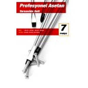 Asetat Saplı 7 Parça Pro Tornavida Takım 46 Parça Cırcır Lokma Takımı Otomatik Cırcırlı 1/4" Paket Set