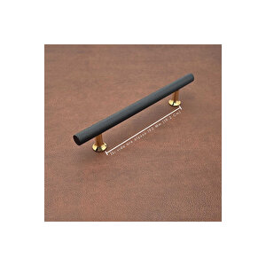 Doruk Siyah Gold Tv Ünitesi Vestiyer Yatak Odası Mutfak Dolap Çekmece Kulpu 192 Mm (19,2 Cm) 5 Adet