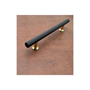 Doruk Siyah Gold Tv Ünitesi Vestiyer Yatak Odası Mutfak Dolap Çekmece Kulpu 192 Mm (19,2 Cm) 5 Adet
