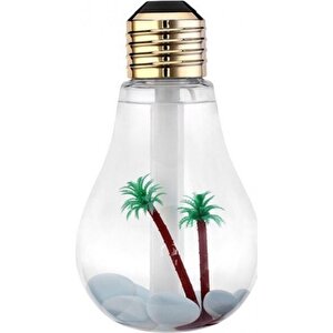 Lavanta Yağı Serinletici Led Işıklı Hava Nemlendirici Buhar Ampül Şekil