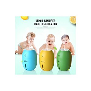 Hindistan Cevizi Yağı 180 Ml Limon Şeklinde Mini Oda Hava Nemlendirici Buhar Aromaterapi Difüzör