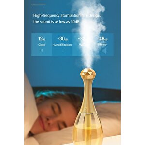 Hava Nemlendirici Aromatik Oda Kokusu Difüzörü Buhar Ultrasonik 7 Renk Led Işıklı 300 Ml