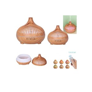 Aroma Difüzörü Buhar Ultrasonik 7 Renk Led Işıklı Aromatik Oda Kokusu Hava Nemlendirici 550