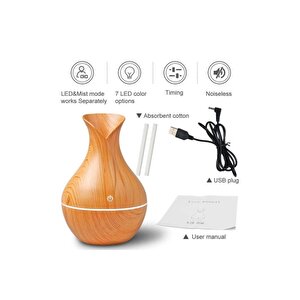 Ultrasonic Aroma Terapi Oda Hava Nemlendirici Led Işıklı Humudifier