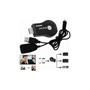 M9 Plus Görüntü Aktarıcı Airplay 1080p Kablosuz Wifi Ekranlı Tv Dongle Alıcısı
