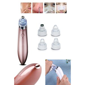 4başlıklı Şarjlı Yüz Gözenek Temizleyici Siyah Nokta Çıkarıcı Akne Sökücü Dermabrazyon