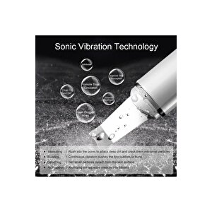 Scrubber Ultrasonic Siyah Nokta Akne Sivilce Giderici Spatula Şarjlı Cilt Temizleyici