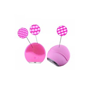 Pembe Titreşimli Yüz Temizleme Cihazı