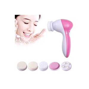 5 In 1 Pilli Yüz Temizleme,masaj Ve Peeling Fırça Seti
