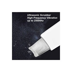 Ultrasonic Siyah Nokta Akne Sivilce Giderici Scrubber Spatula Şarjlı Cilt Temizleyici