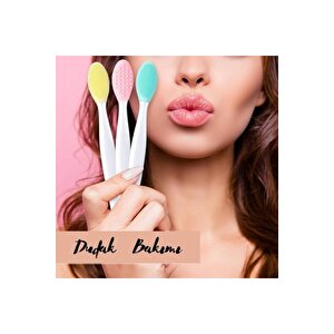 Pazarız 2 Adet Dudak Fırçası Peeling Etkili Gözenek Siyah Nokta Temizley