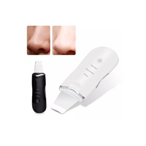 Scrubber Ultrasonic Siyah Nokta Akne Sivilce Giderici Spatula Şarjlı Cilt Temizleyici