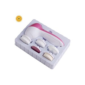 Pazarız 5 In 1 Pilli Yüz Temizleme,masaj Ve Peeling Fırça Seti