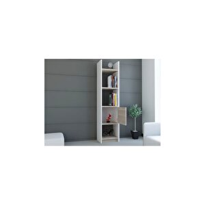 Kitaplık Elips 103 Tekli Beyaz Cordoba